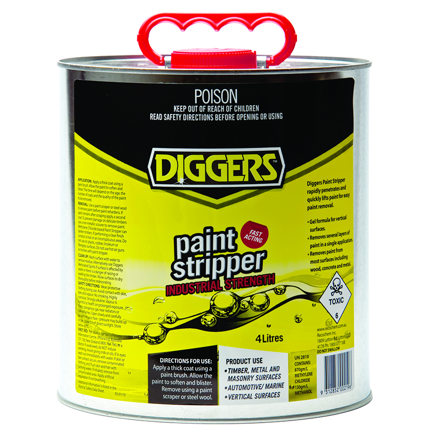 Diggers Paint Stripper 4L Inspirations Paint